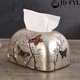 
Shantoulin Village Sense Ceramic Paper Towel Box Living Room Light Luxury Card Box Household European Ornaments Napkin American Creative 1047 Blue Orioles Blooming
