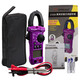
ToPFORZA clamp meter Digital display clamp meter Digital true RV AC ammeter Intelligent anti-burning capacitor VFC measurement 3 5/6 bit DM-9902