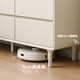 Genji Wooden Solid Wood Nine Champions Creamy Style Bedding Tail Cabinet Simple Modern Bedroom Champions White Storage Storage Cabinet (White) 1.35m Seven Champions (1358*400*846)