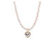 Baroque pearl pendant minky design cream sweetheart freshwater necklace love lock cream sweetheart necklace one