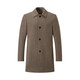 Septwolves woolen coat men's winter mid-length woolen woolen coat with wide lapels windproof business casual coat for men