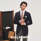 Full Monty [Italien importiert VBC] Anzug Jacke Herren Business Professional Woll Anzug Anzug High-End Singles Navy Blue 1293 42