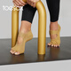 Toesox yoga socks non-slip rubber Pilates sports five-toe socks Mia series black ribbon S (size 34~38)
