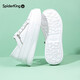 Spider King women's shoes genuine leather white shoes for women thick sole slimming and heightening squash cake shoes versatile casual travel shoes 12801T171 white 36 (230mm)