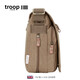 Sac à épaule pour hommes décontractés troupes de troupe de troupes pour hommes masculins neuf style masculin crossbody bac masculin de toile de toile de toile horizontale sac à épaule masculine sac grand brun l1585