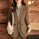 La veste de petite combinaison frit à la rue haut de gamme de Sakura Bannie pour la petite personne décontractée en vrac droit des femmes avec un costume à fente arrière populaire 690 Rose Red Suit 3xl (141jin [Jin est égal à 0,5 kg] -155jin [Jin est égal à 0,5 kg]))