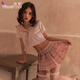 Feimu niedliche sexy Dessous Campus JK Uniform Rollenspiel sexy Pyjamas kleine Brüste Verführerische Leidenschaft Kleidung Anzug weiblich 7039 Pink