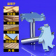 HUHAO (HUHAO) T-förmiges Messer Mahagoni-Verarbeitungswerkzeugschneider Cutter Cutter T-förmige Tenon-Cutter-Holzverarbeitungs-Mahlen-Gravur-Messer 6-Blade-T-förmiger Messer 12806H60L