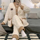 
Ou Luxi confinement last year, flannel thickened and fleece breastfeeding pregnant women's pajamas in winter, coral velvet warm postpartum feeding jacket YXY684 L (recommended 110-130 Jin [Jin equals 0.5 kg])