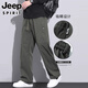 Jeepspirit American Modemarke Arbeitskleidung Lange Hosen Männer losen heterosexuelle Männerhosen 2025 Frühling und Sommer New Sports Casual Hosen Männer 9856-Khaki L.
