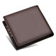 Seven Wolf Wallet Herren Horizontale Brieftasche Chuck Schicht Cowide Ticket Clip Giftbox Vatertag Geschenk Praktisches Geburtstagsgeschenk für Papa Brown Horizontaler Stil