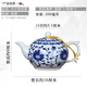 Shengtianxia Jingdezhen Ceramic Blue and White Porcelain Small Teapot Glazed Color Filter Tea Single Pot Small Kung Fu Tea Set Hand-held Pot Panzhilian-320ML