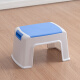 Haoer stool household small bench living room bedroom balcony plastic stool creative foot low stool with handle small blue