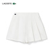 Lacoste Crocodile français Femme Side Zipper Design Simple Casual Casual Daily Commuting Polymed Pleed Shorts GF3879 70V / Beak White 3660