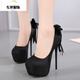 Hentian Tall Transvestite Cross-dressing Sexy Men's Cross-dressing High Heels YP Red Double Buckle Belt 17cm 166-2 37