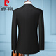 Pierre Cardin Anzug Hersteller koreanischer Stil Slim Anzug Bräutigam Hochzeitskleid Geschäft Herren Professionelle formelle Jacke Marine Blue Top-NOT SLIT XL 180 [Empfohlen 135-150jin [Jin gleich 0,5 kg]]