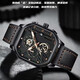 
Comudir 2023 new automatic watch for men's hollow machinery for men's fashionable waterproof luminous calendar large dial watch 838 black warrior black leather black