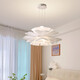 Die Jiangong -Lampensammlung 2025 Wohnzimmer Schlafzimmer Lampe Esszimmer Lampe Schlafzimmer Kronleuchter 2023 Neues nordisches Internet -Promi Kreativität 9272 Weiß 45 cm drei Farben