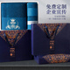 Grace's high-end light luxury five-star hotel towels and bath towels three-piece gift box set souvenirs for women's day Turkey gift box-Peacock Blue
