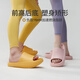 Optimierte negative Fersenschuhe für Frauen Becken neigen nach vorne Sommer dicker Sohle Slither Sandalen Herrenlumbalkorrektur Schuhe Home Sport Goose Gelb 35-36