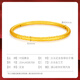 China Gold (CHINA GOLD) Curly Grass Pattern Flower Gold Bracelet Women's Foot Gold 999 Ancient Method Gold Bracelet as a birthday gift for your girlfriend and wife. The gold weight is about 7.9g 58# Delivered today/next day