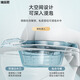 Meikejie's ass-washing artifact, men's hemorrhoid basin, bidet, women's and men's, pregnant women's squat-free women's special fumigation toilet basin, flushing rate 99%, transparent color, hook