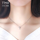 TTMIX cross platinum necklace for women pt950 simple, fashionable and versatile platinum pendant for girlfriend 3.3-3.5g 40+3cm