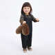 Jnby par jnby jiangnan buyi bébé baby coton jeans étendu sauts d'étendue garçons et filles d'automne décontractés yo8e10350 991 / denimal caché bleu 90cm
