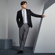 Qipai three-proof fabric men's suit spring interview groom wedding dress suit jacket