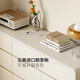 Genji Wooden Solid Wood Nine Champions Creamy Style Bedding Tail Cabinet Simple Modern Bedroom Champions White Storage Storage Cabinet (White) 1.35m Seven Champions (1358*400*846)