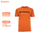 SIMMS new short-sleeved T-shirt spring and summer breathable and comfortable boys' fashion Luya outdoor fishing suit soft and comfortable quick-drying PG-12803 short-sleeved-orange S
