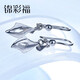 Jincaifu platinum earrings pt950 earrings platinum earrings women's earrings earrings ear buckles ear wire platinum earrings about 2.8g