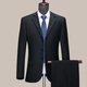 Hengyuanxiang High-end Wool Suit Men's Suit Jacket Autumn and Winter Business Suit Suit Men's Wedding Dress Formal Workwear Navy Two Buttons Bilateral Slits