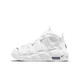 耐克（NIKE）女鞋2025夏季新款Air more Uptempo皮蓬减震篮球鞋大童运动休闲鞋 DH9719-100白色 36.5
