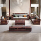 Nanzhu Neues chinesisches massives Holzsofa Wujinmu Villa Große Wohnung Holzsofa Set Neoklassische Wohnzimmermöbel 826#