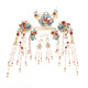Wanbaozi Hanfu Hair Crown Women's Tassel Step-Shaping Hairpin Hairpin Top Hairpin Ancient Style Ming-made Phoenix Crown Full Set of Ancient Costume Style Headdresses Mi Xianzhong Seven-piece Set