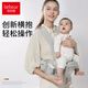 Umarmung Bären Babygurt Taillenhocker Baby Walking Baby mit Artefakt vorne umarmen multifunktionales Neugeborene Four Seasons Universal Baby Armband Park Heik Lufthocker Kern [Bauchschutzmodell]