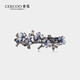 Cercoo Hairpin Rhinestone Clip Hair Accessory for the Back of the Head Mother Elegant and Versatile High-end Hairpin One-Line Hair Accessory for Women