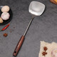 Baijie 304 stainless steel spatula solid wood handle household spatula set soup spoon colander kitchen frying spatula colander cooking spatula 304 stainless steel spatula #hot style#