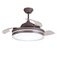 Yongyi Yufeng Leichte Luxuslüfter Leichtfutter Restaurant Home Wohnzimmer Unsichtbares Lüfter Leicht integriertes Schlafzimmer Zimmer LED SMART Deckenventilator Leuchte 36-Zoll 902/Wuji DIMP 36W/6-Gang vorwärts und Rückwärts