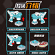 Xinshit (XST) Kinder Dinosaurier leuchtet Gyro Toy Gun Boy Echtes Spinnen gegen das Kampf gegen Dhara Game Girls Geburtstagsgeschenk