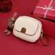 Viney Cowhide Sac Bag féminin Mini sac rond à la mode à une épaule Crossbody Body Anifhird Gift haut de gamme pour la femme de petite amie