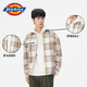 Dickiesdickies Langarmes Hemd Casual Style Dicke gegnerische Langarm-Hemd lose Top 10971 Creme geprüft m