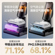 Chunxing floor scrubber, mopping and suction all-in-one home wireless handheld sweeper, smart vacuum cleaner, self-cleaning and sterilization, three-in-one electric mop, anti-winding, double welt, upgraded wind drying, S9 white, air purification, formaldehyde removal, ozone sterilization, thermal drying
