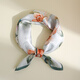Hangzhou Silk Road Silk Scarf Women's Spring and Summer Scarf Brooch Square Scarf Mulberry Silk Scarf Mother's Birthday Gift Mother's Day Flowering Period