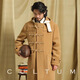Cultum Pure Wool Осень и зима сгущенным шерстяным пальто средней длиной.