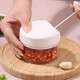 Baijie manual garlic puller household kitchen garlic beater cooking machine garlic smasher vegetable grinder meat grinder manual garlic puller ivory white