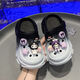 Qisiman Kinderschuhe für Mädchen Gradientenloch Schuhe Sommer 2024 Kulomi Girls Beach Bag Sandalen Nicht rutschende Eltern-Kind-Upgrade Weiß Pink 30 innere Länge 195 cm