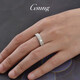 GsunG platinum ring men's PT950 sparkling starry atmosphere couple style platinum ring women's fashion bright sand surface priced by gram contact before bidding