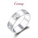 GsunG platinum ring men's PT950 couple ring men's atmospheric glossy inner arc ring platinum women's fashion card ring size 15 width about 3.5mm 4.9 grams